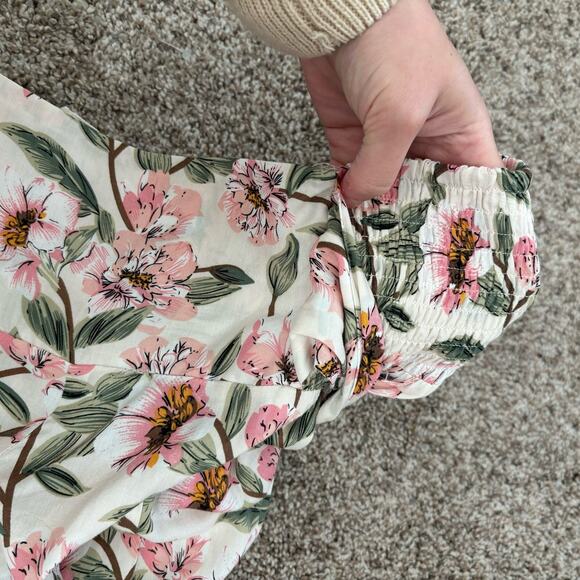 Jodiful Floral High Waist Ultra Wide Leg Flowy Pants Sz S - Picture 10 of 13